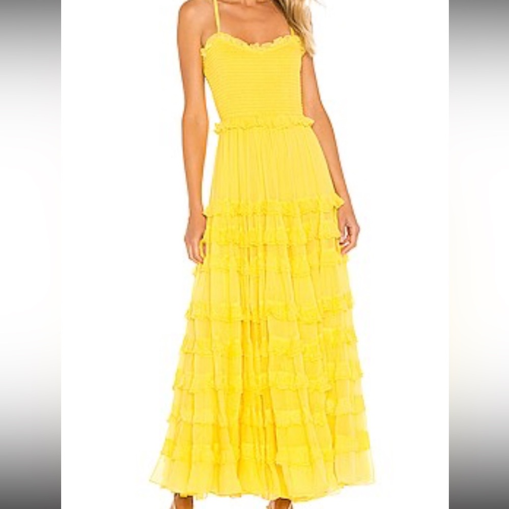 MAJORELLE Mimi Ruffled Maxi Dress